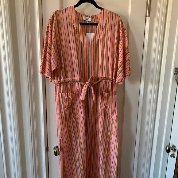 & Other Stories Pinstripe Dress sz4 - Picture 2 of 5